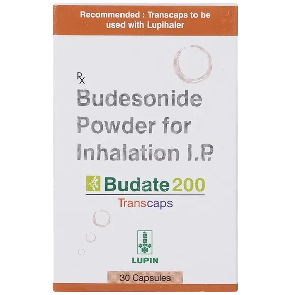 budate 200mcg transcap 30's